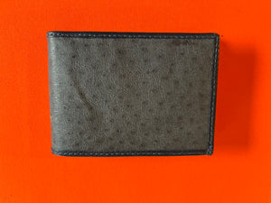 Emu Grey leather wallet